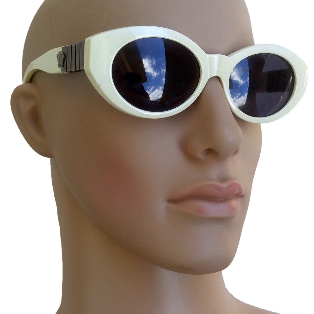 VTG Gianni Versace Sunglasses MOD 480/B Rare White - Picture 2 of 8